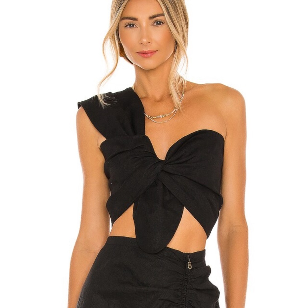 Just bee queen sol top black size xs